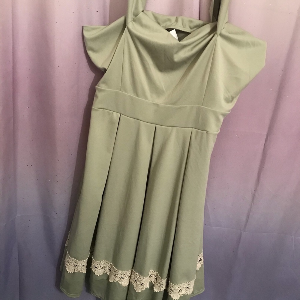 Sage green dress